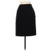 Ann Taylor LOFT Outlet Casual Skirt: Black Solid Bottoms - Women's Size 4 Petite