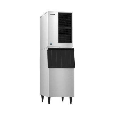 Hoshizaki KM-901MWJ/B-500SF 950 lb KM Series Crescent Cube Commercial Ice Machine w/ Bin - 500 lb Storage, Water Cooled, 208-230v, Water-Cooled Condenser, 950 lbs./24 hr. Production Capacity, Stainless Steel