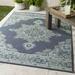 Mark&Day Outdoor Area Rugs 9x9 Lyla Traditional Indoor/Outdoor Charcoal Square Area Rug (8 10 Square)