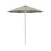 California Umbrella 7.5 ft. Fiberglass Market Umbrella Pulley Open MWhite-Olefin-Woven Granite