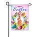 America Forever Flags Double Sided Garden Flag - Egg-cellent Easter Wreath Bunny - 12.5 x 18 Easter Spring Seasonal Yard Outdoor Decor Flags USA