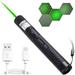 High Power Portable USB Charging Green Red Focus Adjustable LED Flashlight with Waterproof Portable Mini