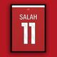 Liverpool Football Shirt Print/Poster - Personalised Home Or Away Any Season Name Number Unframed