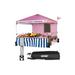 Vicamelia 10 x 10 Pop-up Canopy W/ Sidewall Folding Commercial Instant Gazebo Tent W/ Roller Carrying Bag Pink