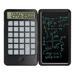 Calculator 12-Digit Display with Erasable Writing Table Rechargeable Hand Multi-Function Calculator for School Office