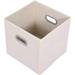 Fabric storage box in a set of 4 foldable storage box without lid storage space storage boxes flexible storage box for shelf cabinet