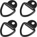 4 Pieces D-Ring Tie Down Ring Trailer Tie-Down Hook D-Ring Hook For Trailers Cars Trucks Kayaks Power Tools Cargo Tie Down