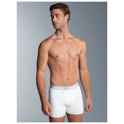 Boxer TRIGEMA "TRIGEMA Bequeme Pants mit Webgummibund", Herren, Gr. XXL, weiß, 95% Baumwolle, 5% Elastan, Unterhosen Image