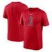 Men's Nike Red Los Angeles Angels New Legend Logo T-Shirt