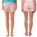 Lilly Pulitzer Shorts | Lilly Pulitzer Womens All Nighter Buttercup Scallop Shorts Womens Size 000 | Color: Pink | Size: 000