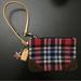 Coach Bags | Coach Wristlet Wallet For Women Red Plaid Wool Suede | Color: Blue/Red | Size: Os