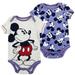 Disney One Pieces | Disney Mickey Mouse Boys 2-Pack Creeper 0-3m | Color: Blue/Gray | Size: 0-3mb
