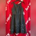 Kate Spade Dresses | Free Gift! Kate Spade Spaghetti Strap Black Size 8 Floral Cut Out Dress | Color: Black | Size: 8
