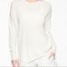Athleta Sweaters | Athleta Sweater Ribbed Knit Relaxed Fit Coastal Minimalist White Xs | Color: Cream/White | Size: Xs