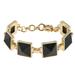 J. Crew Jewelry | J. Crew Black Pyramid Bracelet | Color: Black/Gold | Size: Os