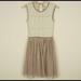 Anthropologie Dresses | Anthropologie Taupe Tulle Dress | Color: Cream/Tan | Size: L