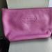 Coach Bags | Coach Leather Cosmetic Bag | Color: Pink | Size: Os