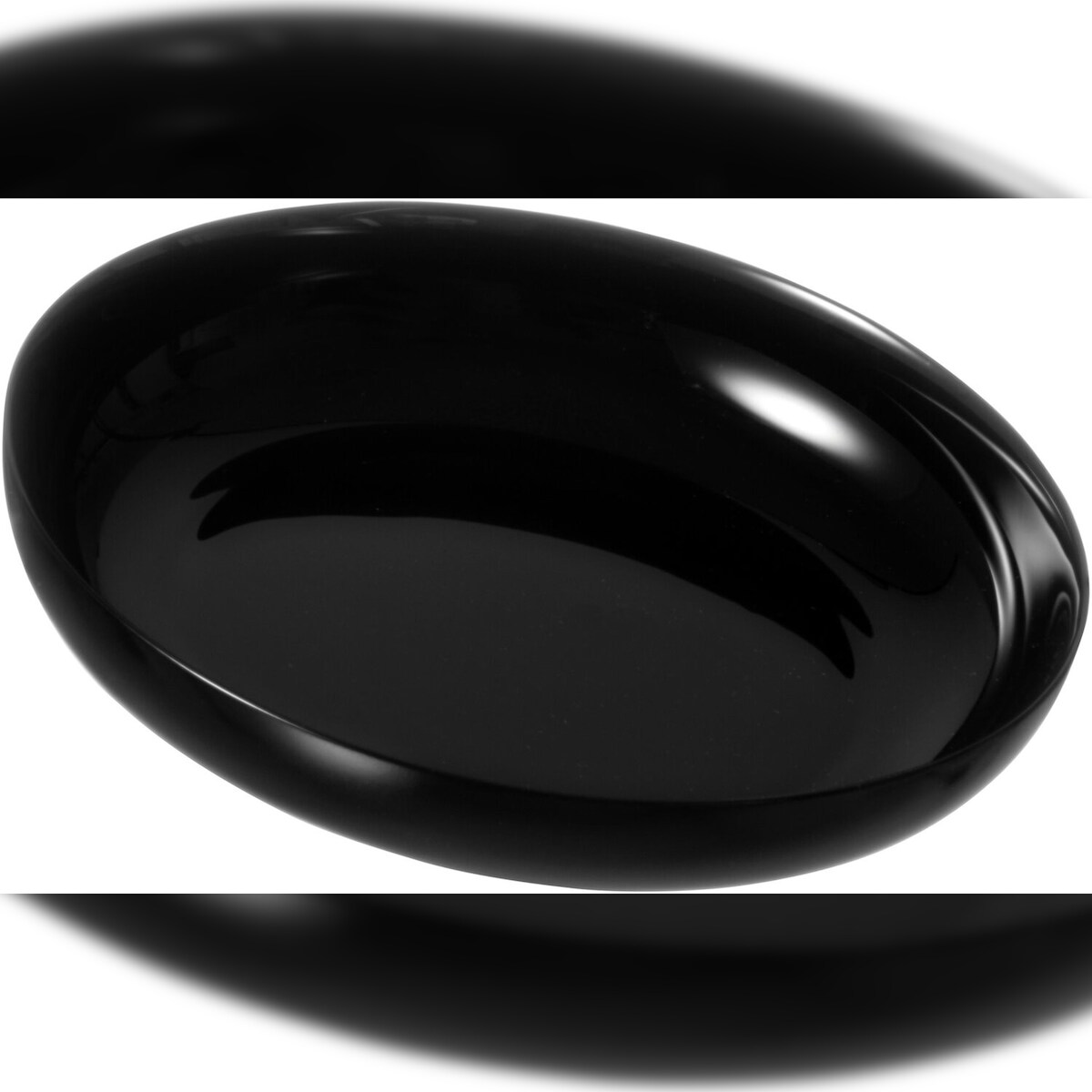 Ritzenhoff & Breker Speiseteller | 4 x Ø 21 cm | Schwarz | Hartglas Image