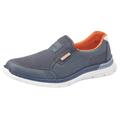 Slip-On Sneaker RIEKER Gr. 40, blau Herren Schuhe Slipper