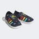 Badesandale ADIDAS SPORTSWEAR "WATER CLOSED TOE SUMMER SANDALE" Gr. 33, bunt (legend ink, bold orange, impact yellow) Schuhe Jungen