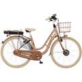 E-Bike FISCHER FAHRRAD "CITA RETRO 2.2 522" E-Bikes Gr. 48 cm, 28 Zoll (71,12 cm), braun (kupferfarben glänzend) E-Bikes Bestseller