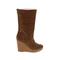 KORS Michael Kors Boots: Brown Solid Shoes - Womens Size 6 - Round Toe