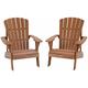 2 Pack Adirondack Chair Combo - Brown - Lifetime