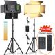 Flash Heads Lights Dimmable Pography Lamp For TikTok Video Studio Camera Light Panel With Tripod Remote Control Battery Power AdapterFlash