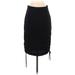 DKNY Casual Skirt: Black Print Bottoms - Women's Size 0