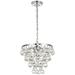 Kora Collection 13" Wide Chrome Finish 3-Light Pendant