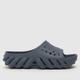 Crocs echo slide sandals in navy