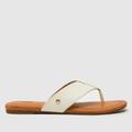 UGG carey flip flop sandals in white