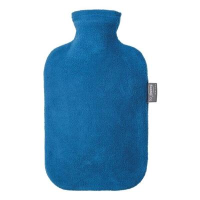 Wärmflasche mit Vliesbezug blau, fashy
