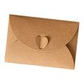 100Pcs Kraft Mini Envelopes Brown Kraft Envelopes for Gift Cards and Business Cards 103X70mm