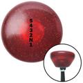 American Shifter Black 5432N1 Shift Pattern Red Retro Metal Flake Shift Knob with M16 x 1.5 Insert Brody - Red