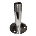Sea-Dog 329515 4.25 in. Fixed Antenna Base with Thread Formed 304 Stainless Steel