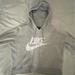 Nike Other | Grey Nike Cropped Hoodie | Color: Gray/White | Size: S