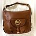 Michael Kors Bags | Michael Kors Medium Size Genuine Pebbled Leather Shoulder Bag | Color: Brown | Size: Medium