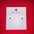 Kate Spade Jewelry | Kate Spade New York Into The Bloom Studs Earrings White. New | Color: Gold/White | Size: Os