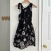 Anthropologie Dresses | Leifsdottir From Anthropologie Feliciano Feather Print Bubble Dress Sz: 0 | Color: Black | Size: 0