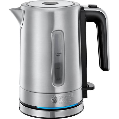 RUSSELL HOBBS Wasserkocher ""Compact Home Mini 24190-70"", silber (silberfarben), B:19,9cm H:21cm T:13cm, Wasserkocher, energiesparend