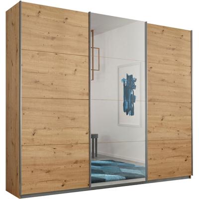 Schwebetürenschrank RAUCH "Kleiderschrank Schrank Garderobe CORTONA inkl. Inneneinteilung", braun (eichefarben artisan), B:271cm H:229cm T:62cm, Holzwerkstoff, Schränke, 2 Stoffboxen und zusätzlichen Einlegeböden MADE IN GERMANY, Topseller Image