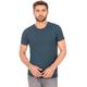 T-Shirt TRIGEMA "TRIGEMA Slim Fit T-Shirt aus DELUXE Baumwolle", Herren, Gr. XL, blau (jeans, melange), 100% Baumwolle, Basic, Kurzarm, Shirts