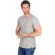 T-Shirt TRIGEMA "TRIGEMA Slim Fit T-Shirt aus DELUXE Baumwolle", Herren, Gr. L, grau (grau, melange), 100% Baumwolle, Basic, Kurzarm, Shirts