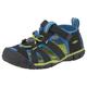 Sandale KEEN "SEACAMP II CNX" Gr. 24, bunt (schwarz, lime) Schuhe