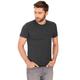 T-Shirt TRIGEMA "TRIGEMA Slim Fit T-Shirt aus DELUXE Baumwolle", Herren, Gr. M, grau (anthrazit, melange), 100% Baumwolle, Basic, Kurzarm, Shirts