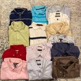 Nike Shirts | Lot Bundle Of Mens Polo Button Up Down Dress Shirts Large Xl | Color: Blue/Red | Size: L