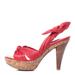 Louis Vuitton Shoes | Louis Vuitton Pink Sandals Porto Cervo Cork Vermelho | Color: Pink/Red | Size: 38eu