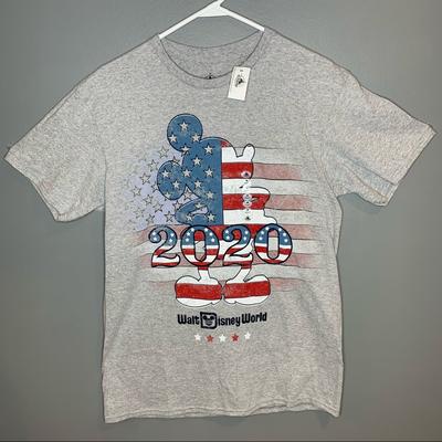 Disney Shirts | Disney Parks Mickey Mouse 2020 - Americana - Nwt | Color: Gray | Size: M