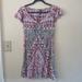 Free People Dresses | Free People Printed Casual Mini Sheath Dress Size 4 | Color: Black/Pink | Size: 4